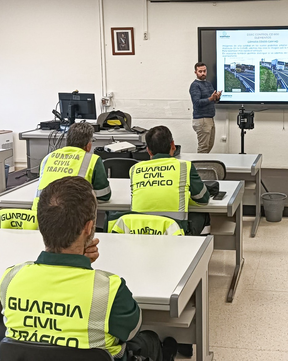 Formación presencial de Wortach a agentes de la Guardia Civil de Tráfico